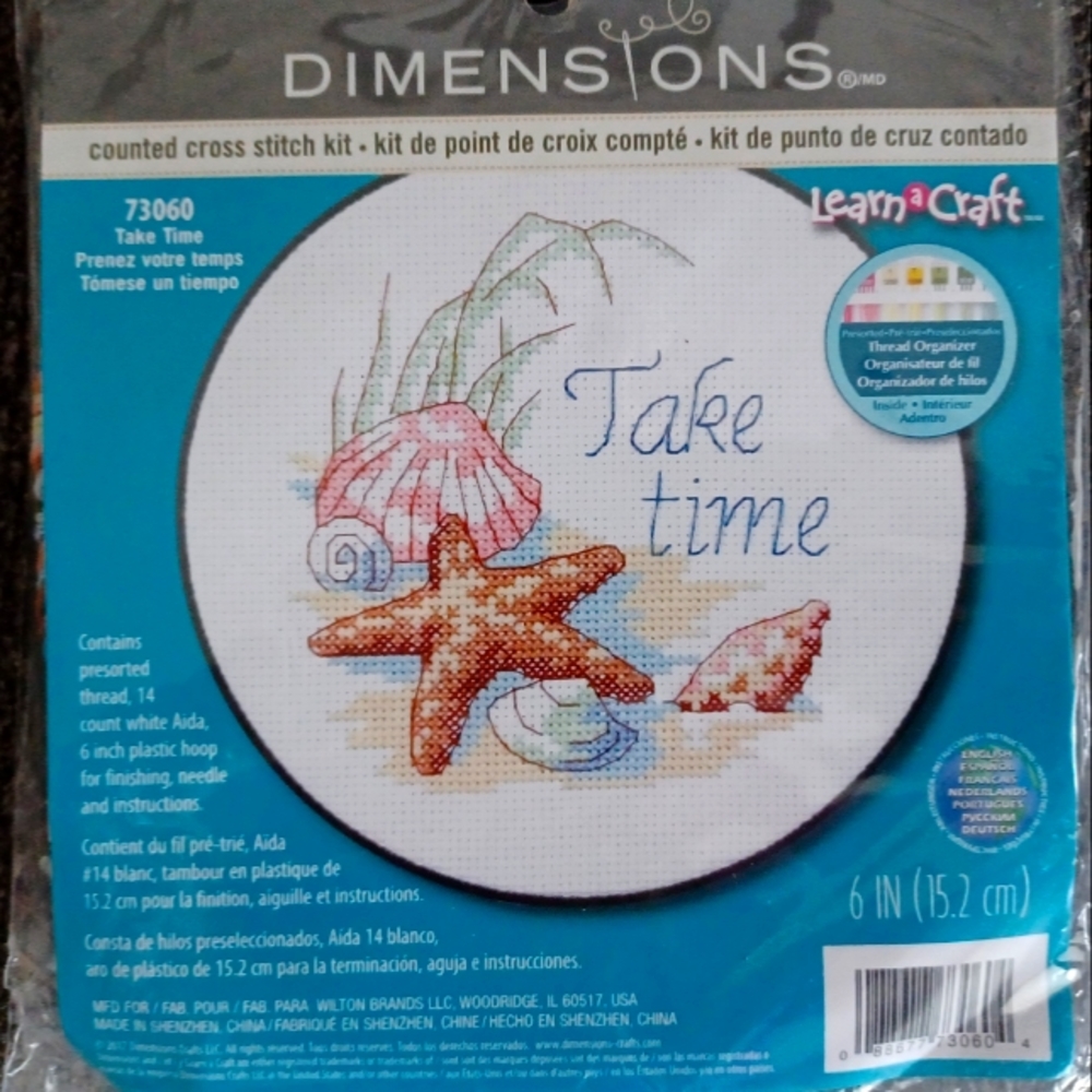 Dimensions Counted Cross Stitch Kit, 'Take Time'  ** NWT **